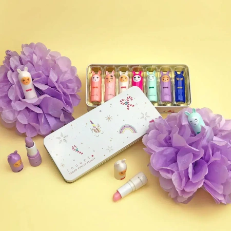 Inuwet Zestaw balsamów do ust – Pompon Box